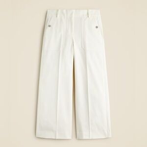 J. CREW Sydney wide-leg pant in bi-stretch cotton blend